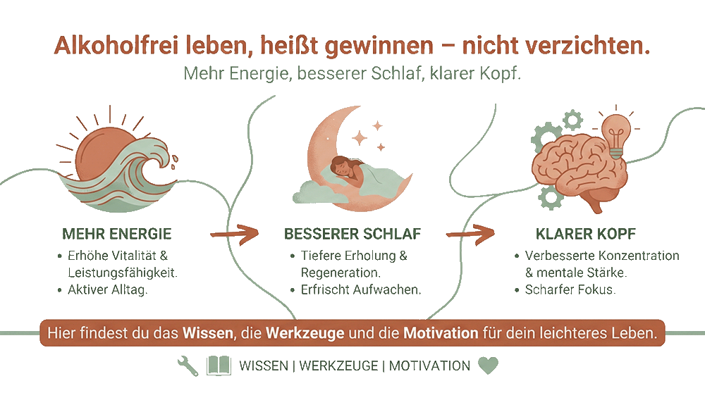 Ohne Alkohol frei leben